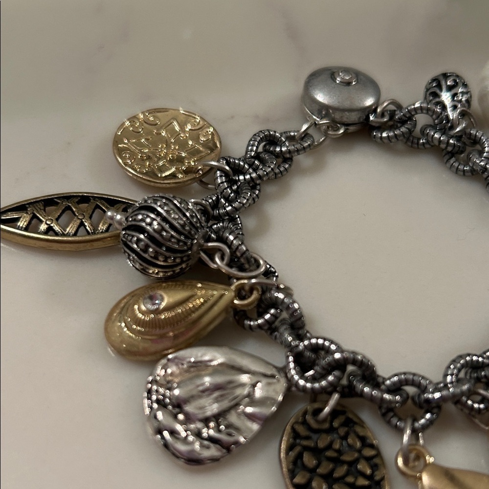 Chico's Mixed Metal Charm Bracelet - Picture 3 of 5